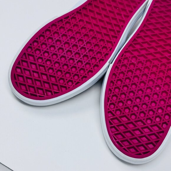 Vans Women Men Red Gray Cream Woven Canvas Lace up Sneaker  Size 8 Women 6.5 Men - Picture 10 of 10